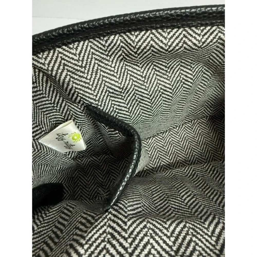 Itzy Ritzy Color Block stroller bag Black Brown Cream Herringbone NEW